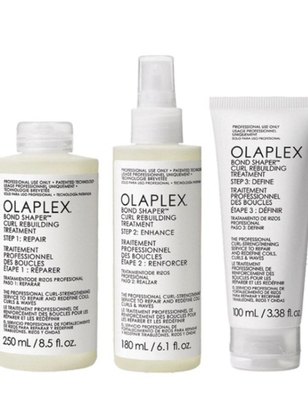 OLAPLEX Bond Shaper Curl Rebuilding Treatment Trio - BRAND NEW